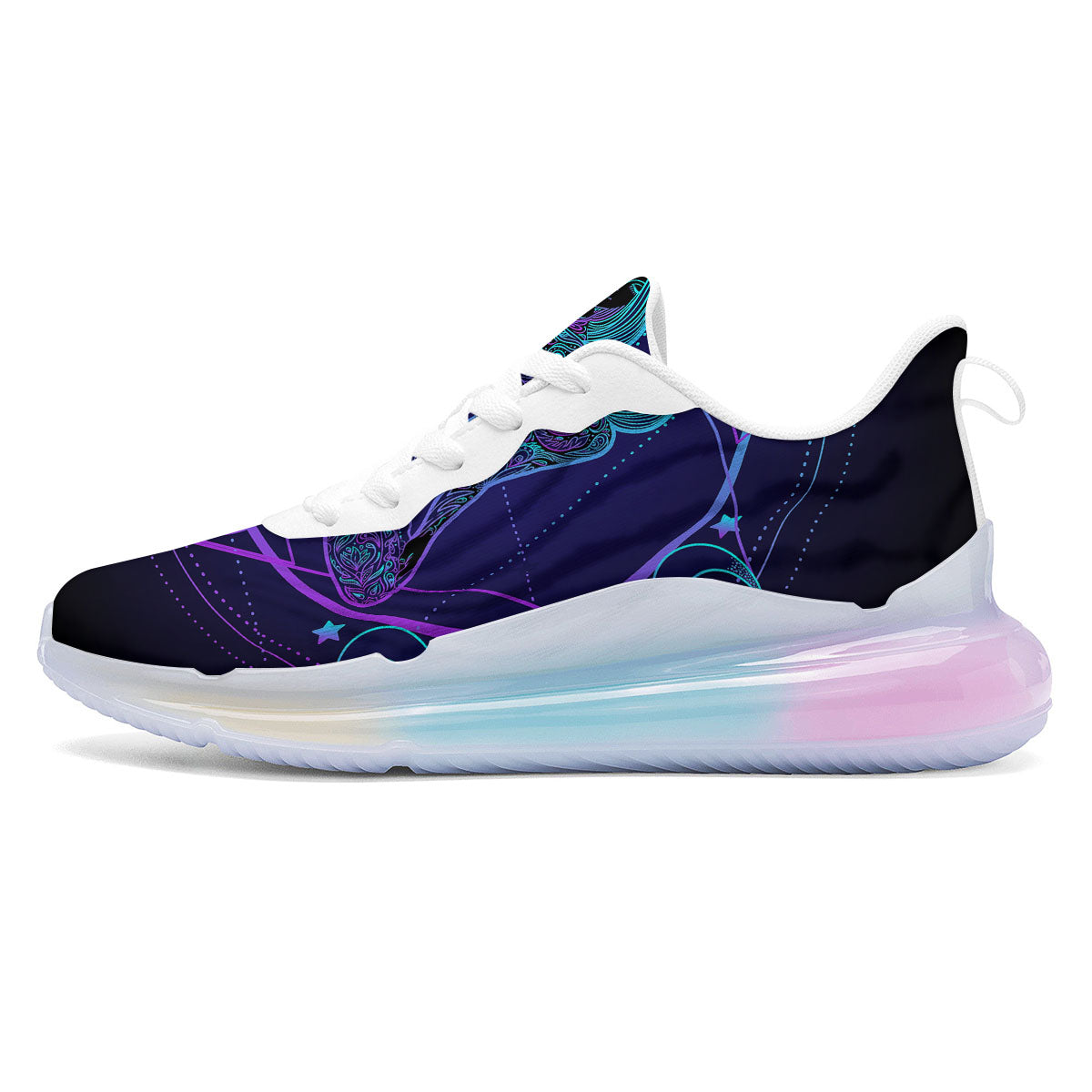 Mandala Spiritual Girl Print Running Sneakers-grizzshop