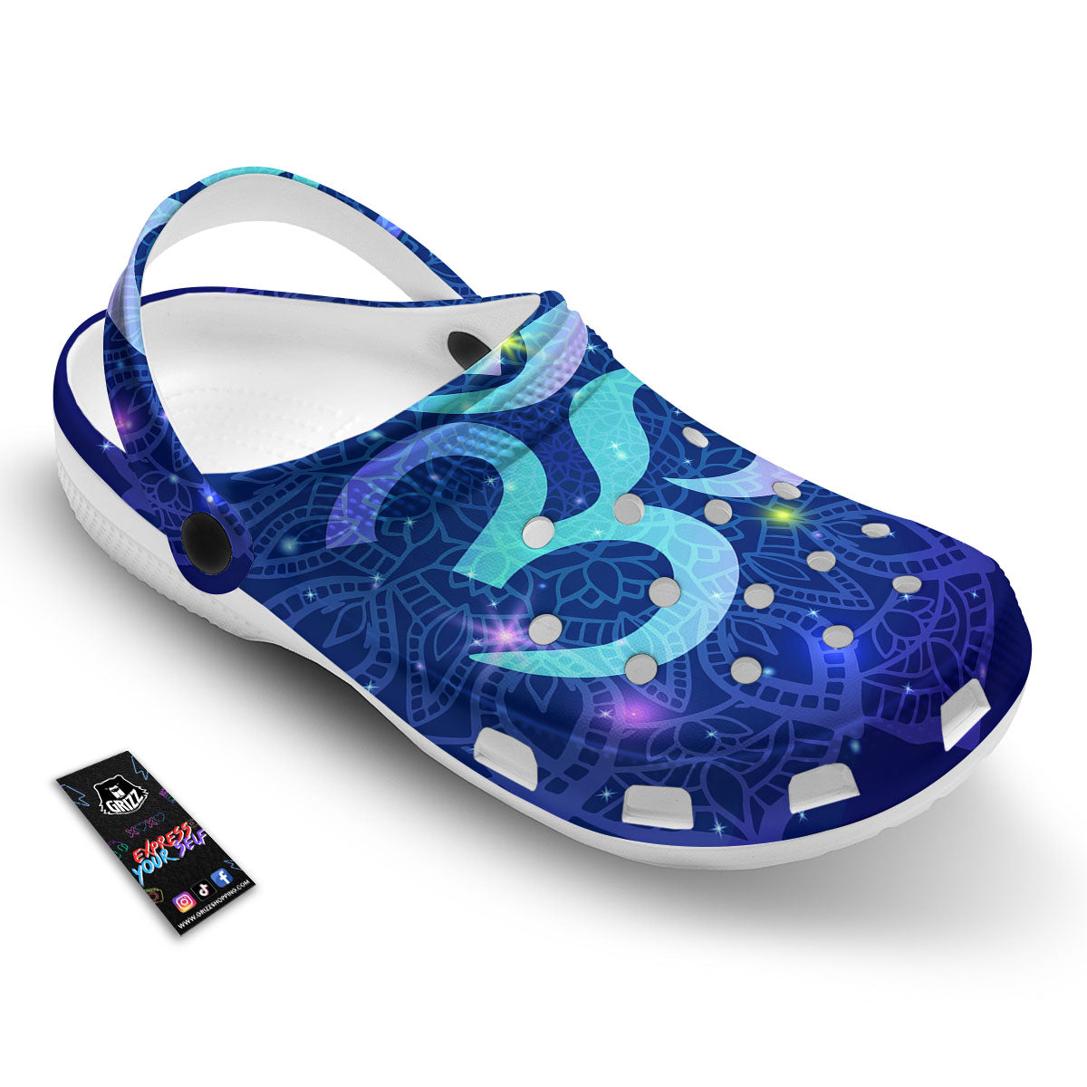 Mandala Spiritual Om Print Clog-grizzshop
