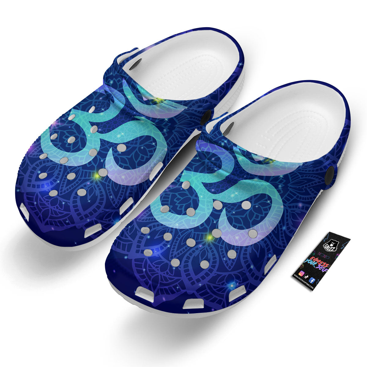 Mandala Spiritual Om Print Clog-grizzshop