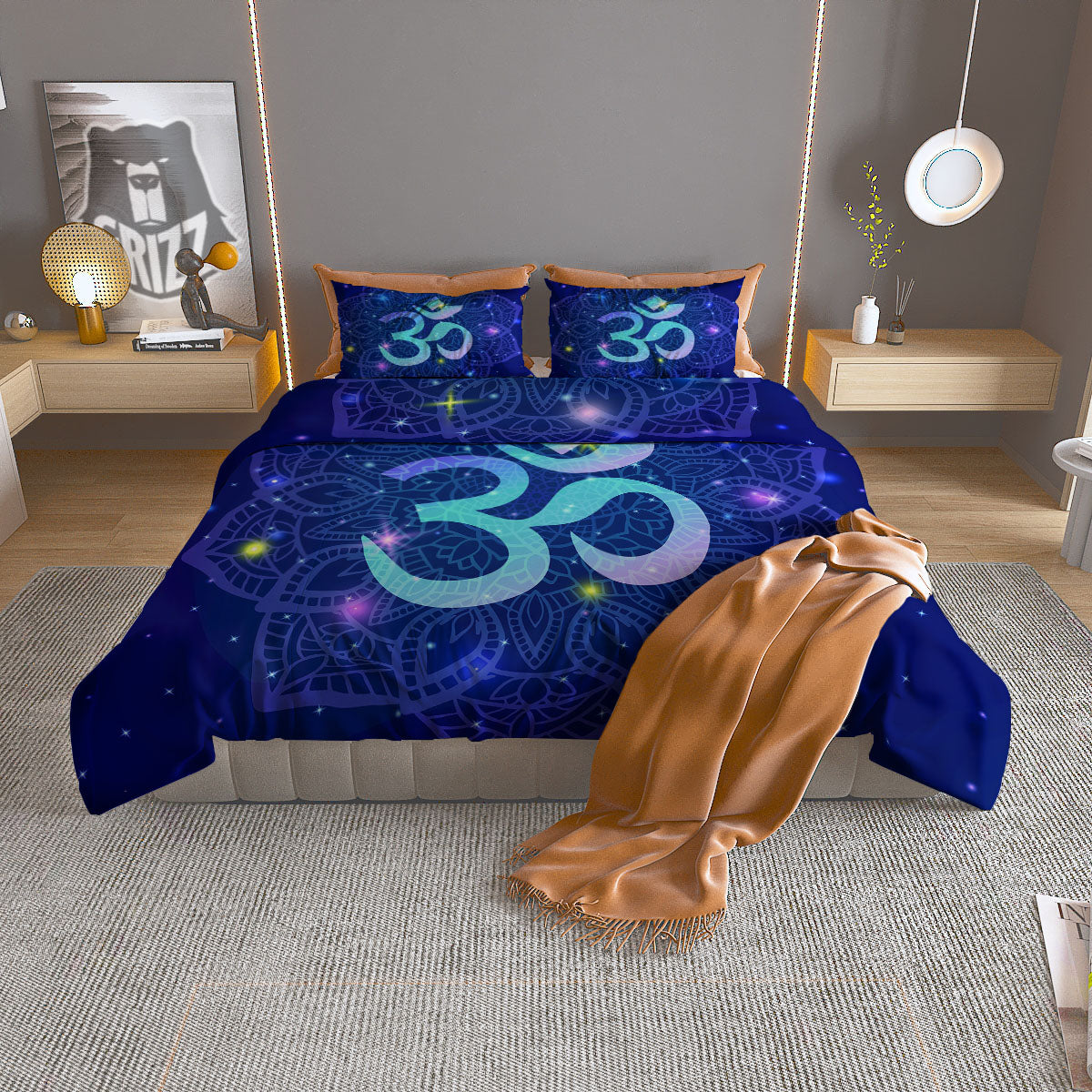 Melt Acid Turquoise Print Duvet Cover Bedding Set