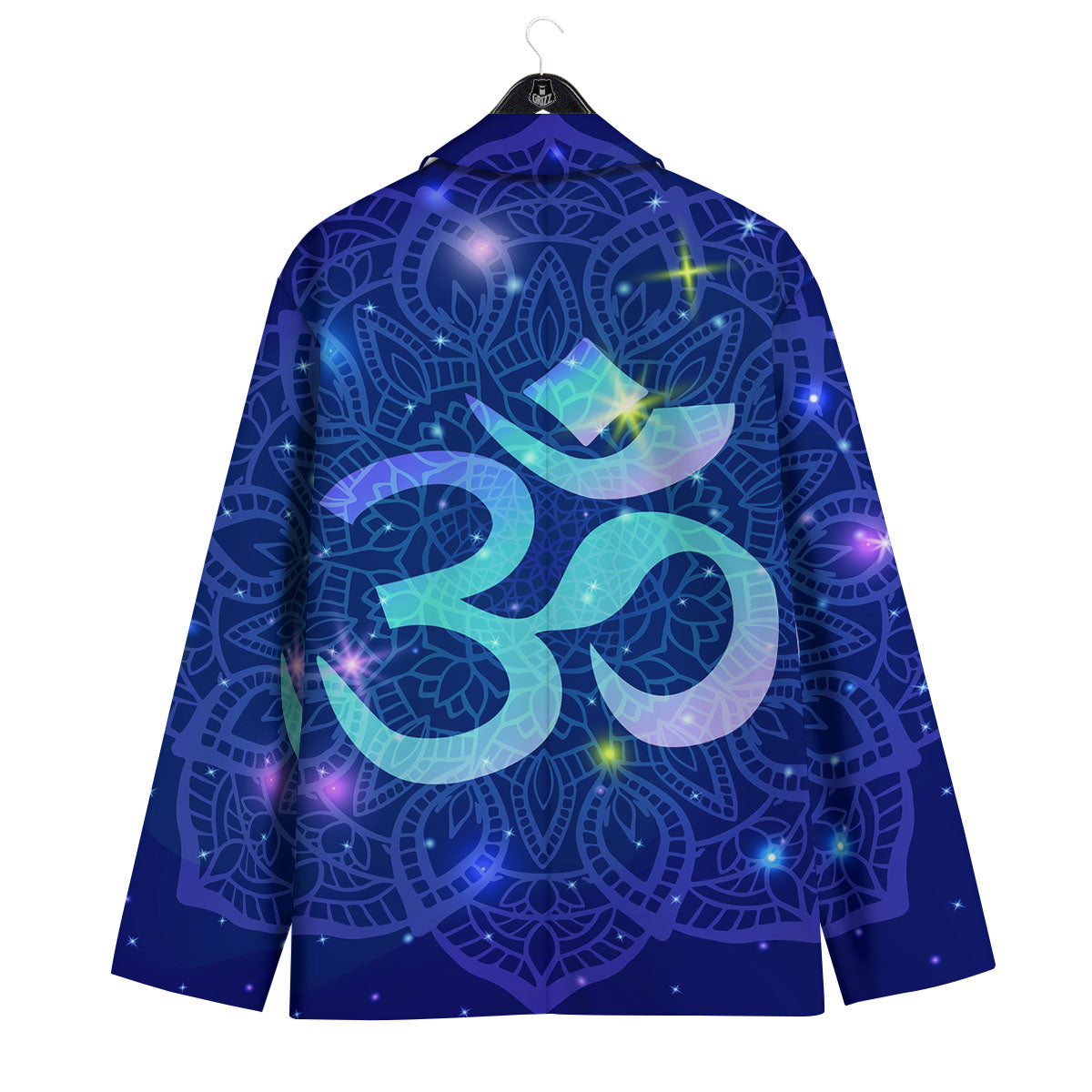 Mandala Spiritual Om Print Men's Sport Coat-grizzshop