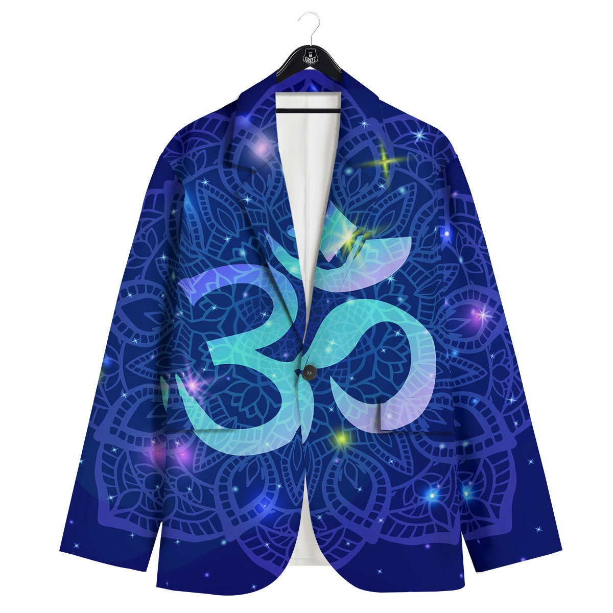 Mandala Spiritual Om Print Men's Sport Coat-grizzshop