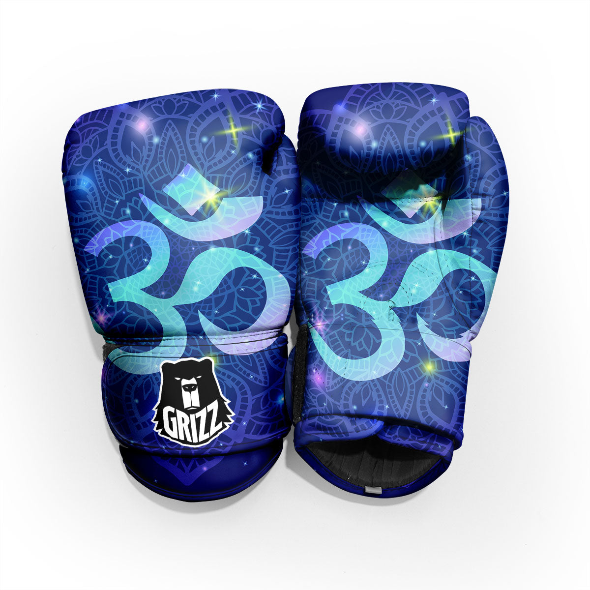 Mandala Spiritual Om Print Pro Boxing Glove