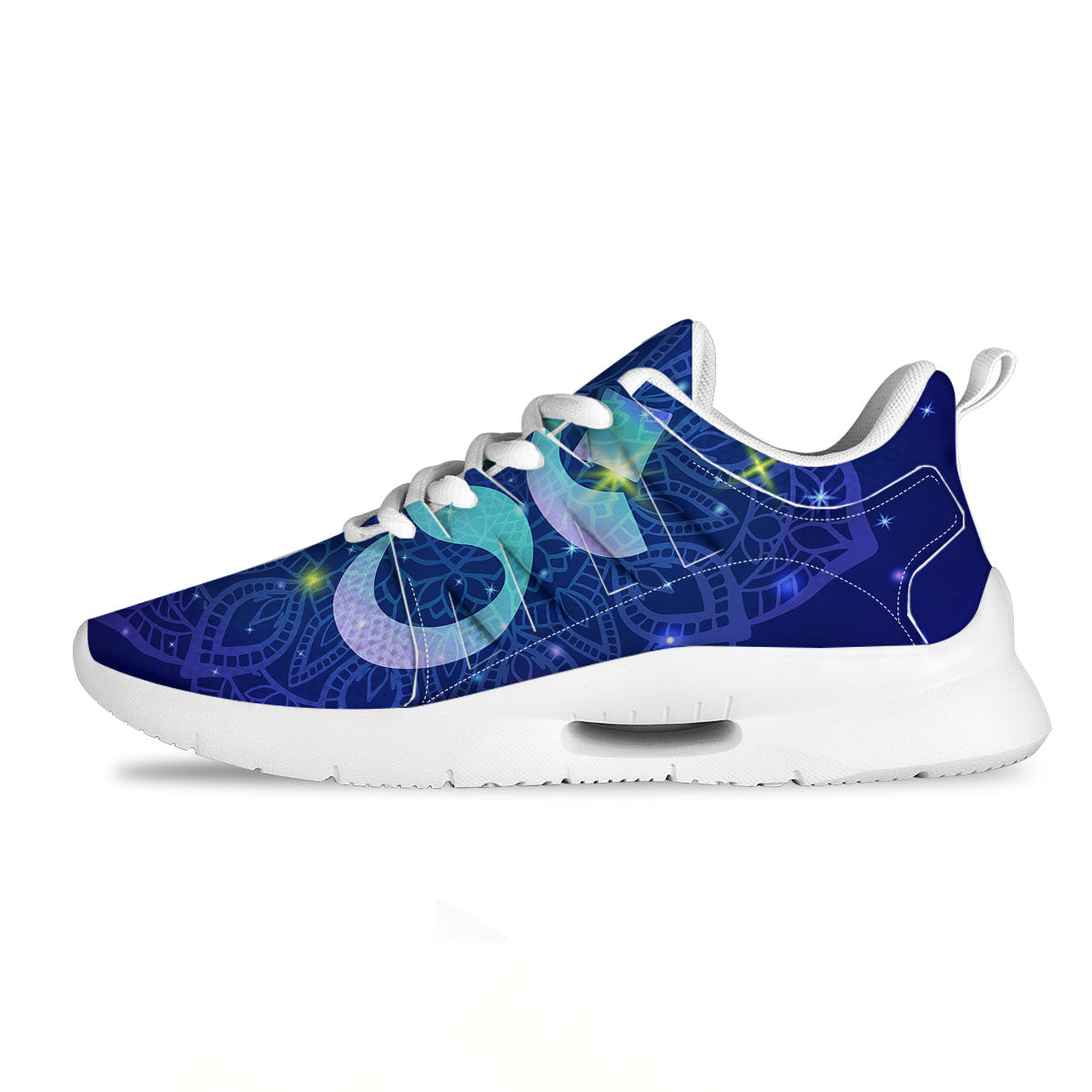 Mandala Spiritual Om Print Tennis Shoes-grizzshop