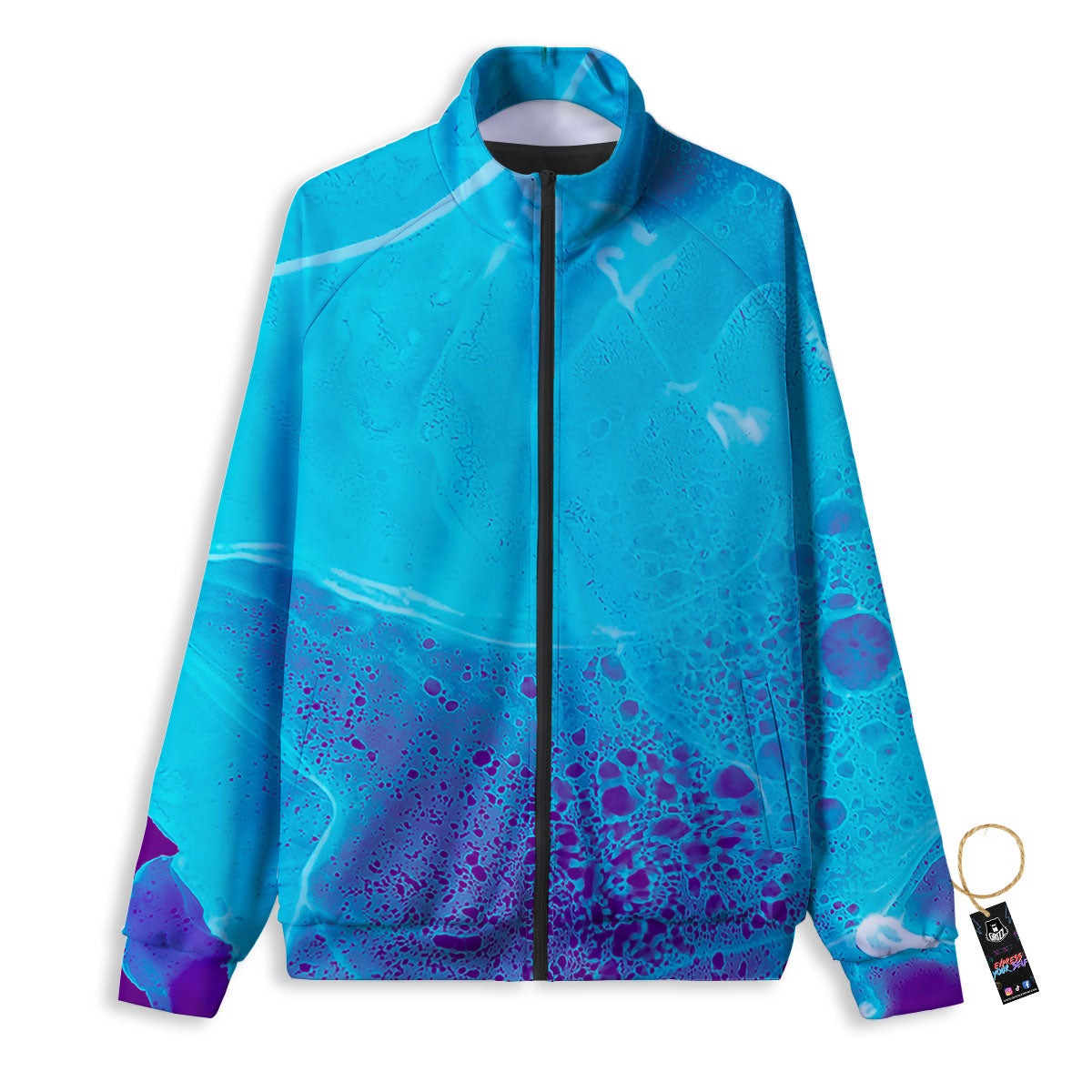 Mandala Spiritual Om Print Track Jacket-grizzshop