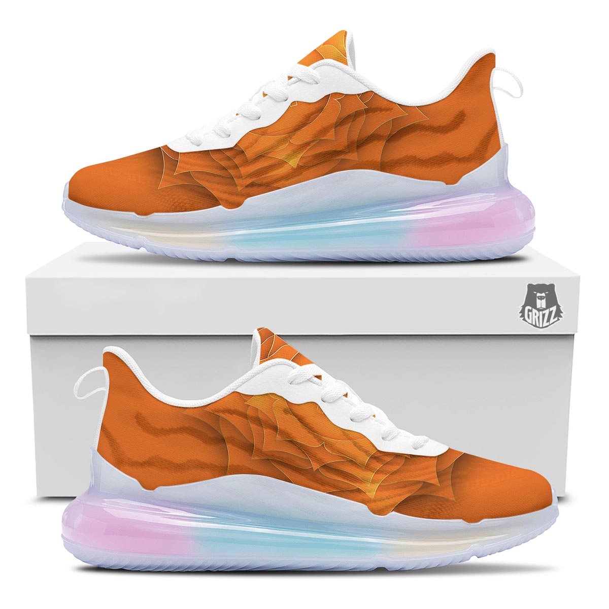 Mandala Swadhisthana Chakra Print Running Sneakers-grizzshop
