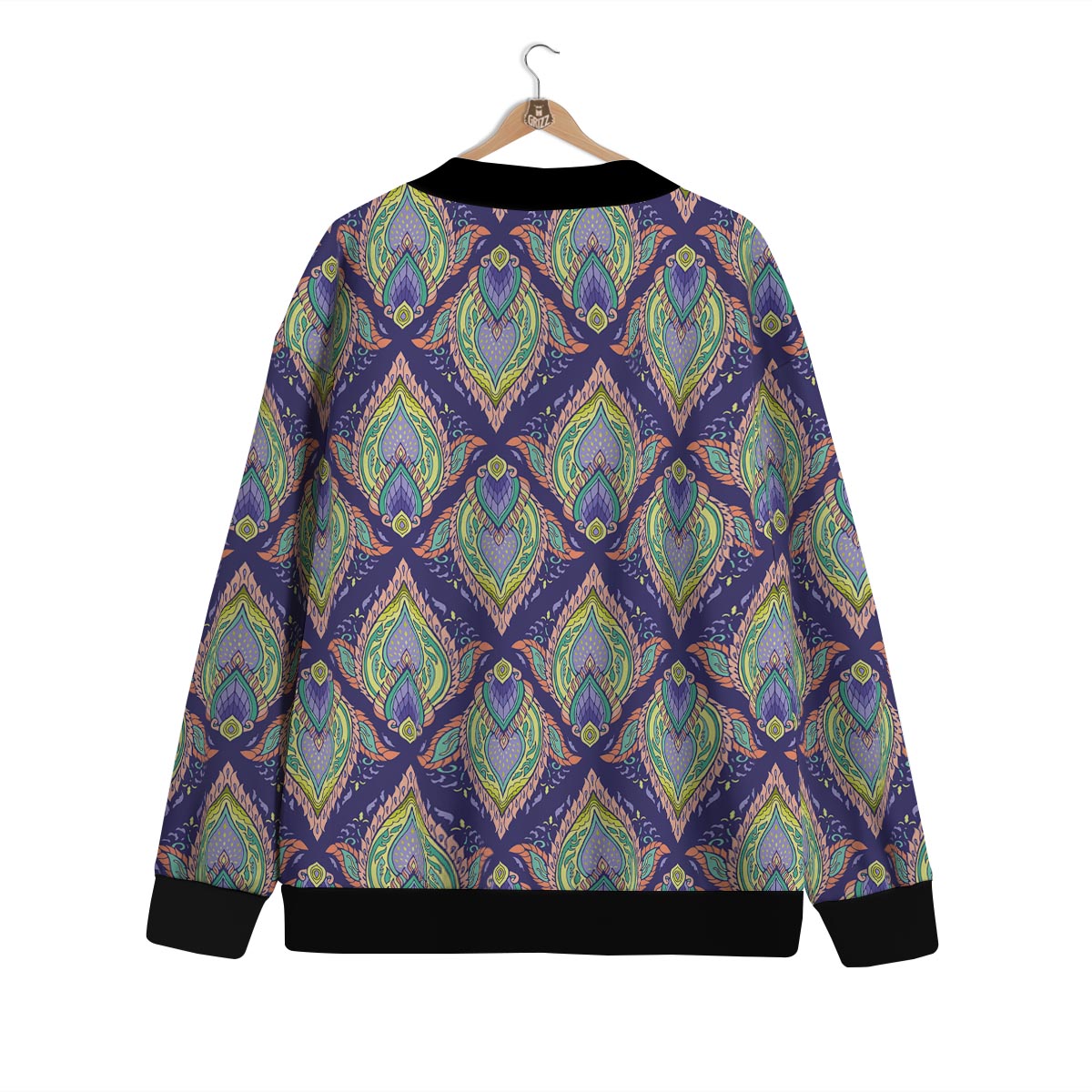 Mandala Thai Print Pattern Cardigan-grizzshop