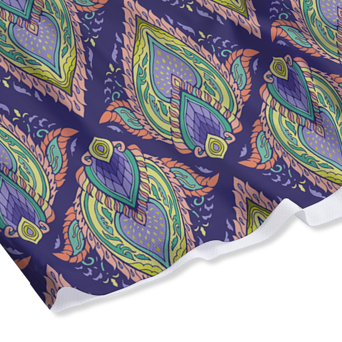 Mandala Thai Print Pattern Mesh Shorts-grizzshop
