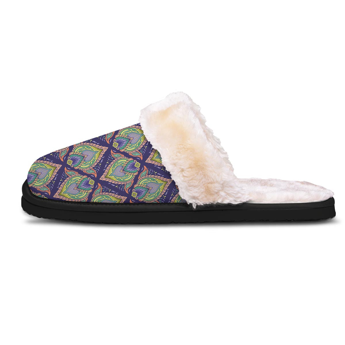 Mandala Thai Print Pattern Slippers-grizzshop