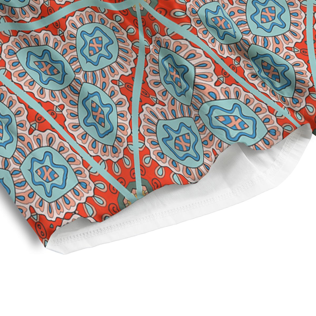 Mandala Triangle Bohemian Print Pattern Men's Athletic Shorts