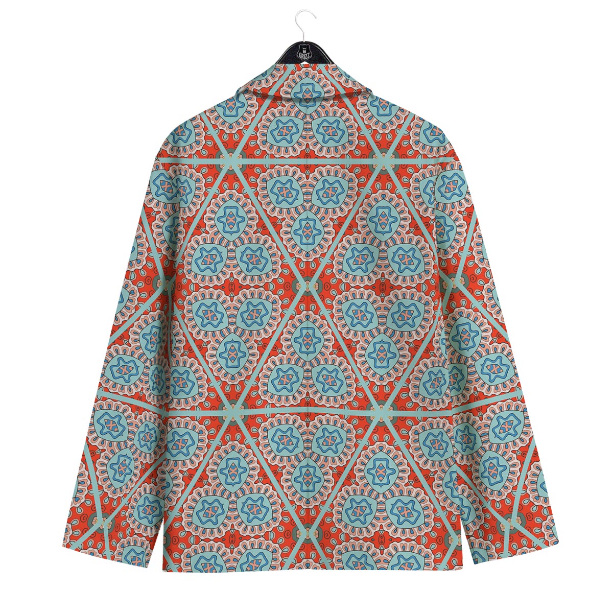 Mandala Triangle Bohemian Print Pattern Men's Sport Coat-grizzshop