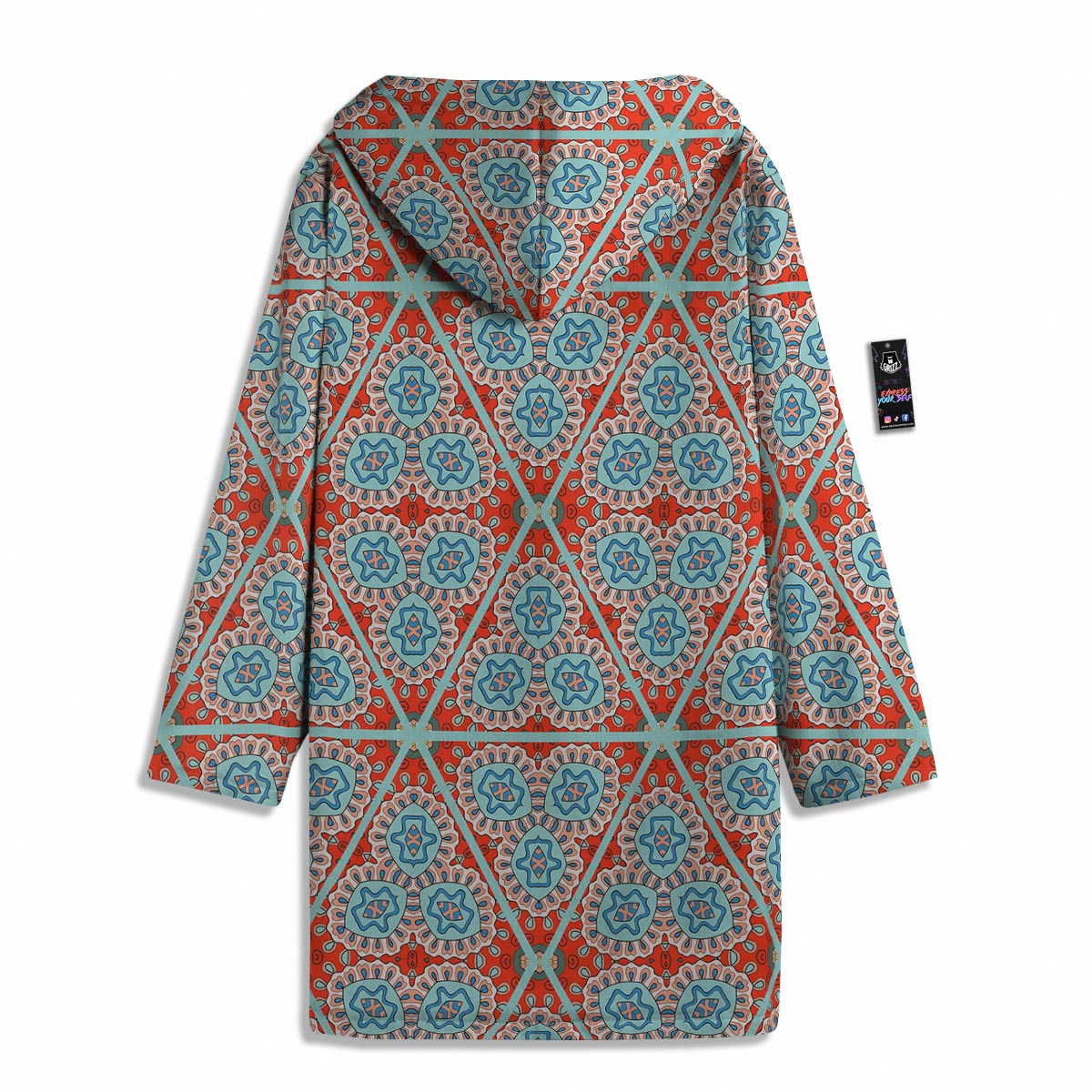 Mandala Triangle Bohemian Print Pattern Men's Windbreaker Jacket-grizzshop