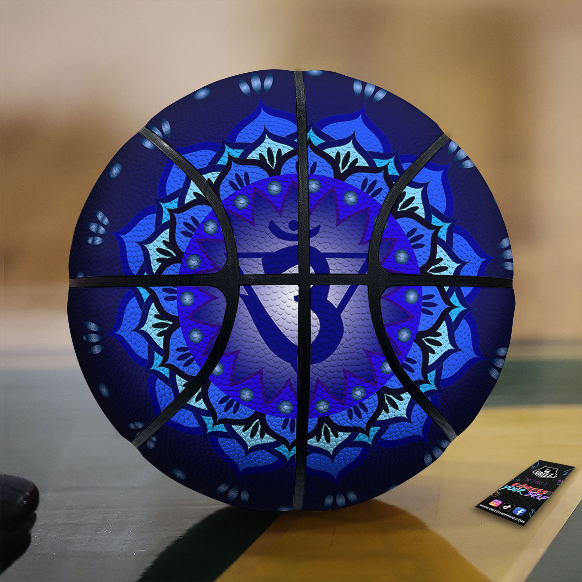 Mandala Ajna Chakra Print Basketball