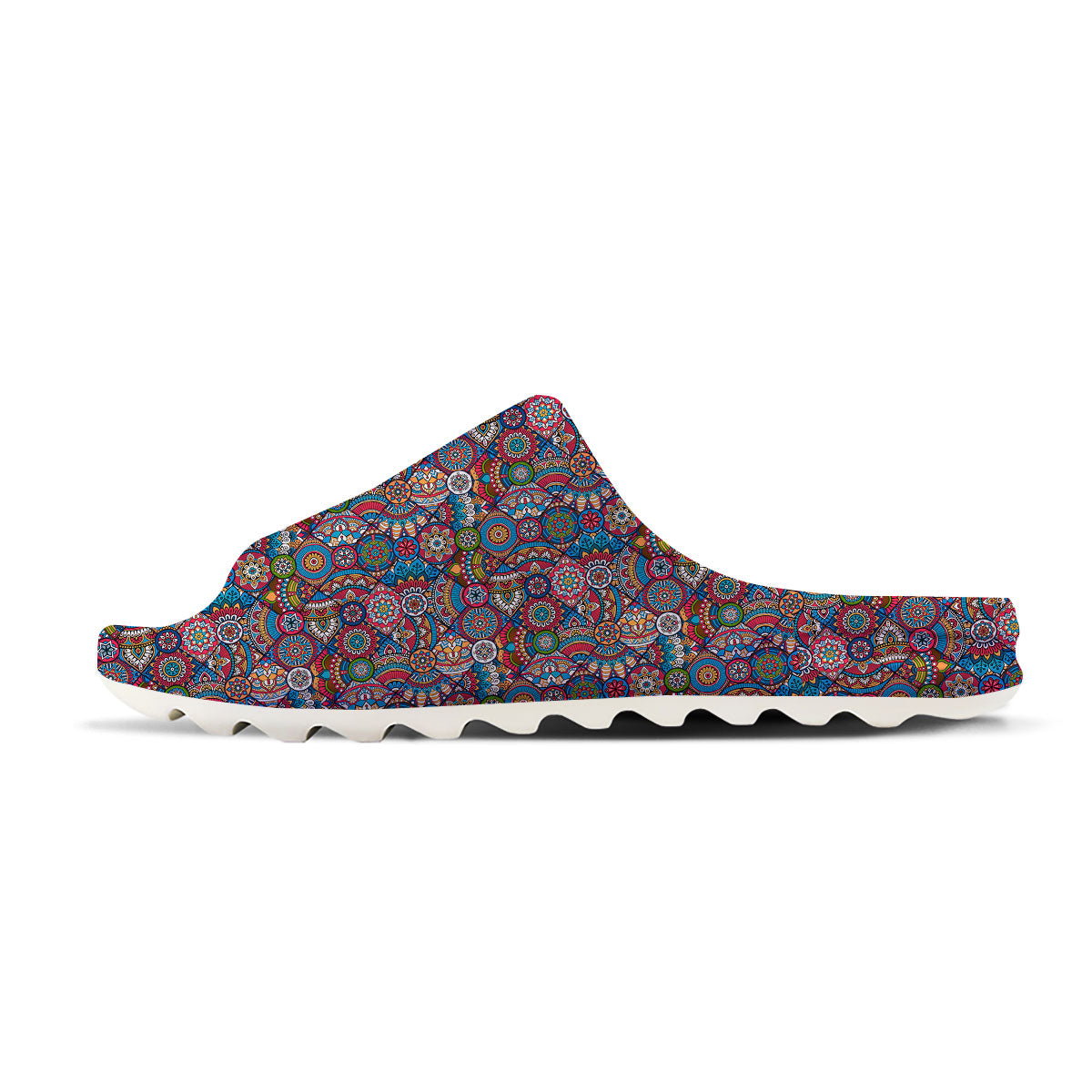 Mandala Bohemian Colorful Print Pattern Sandals-grizzshop