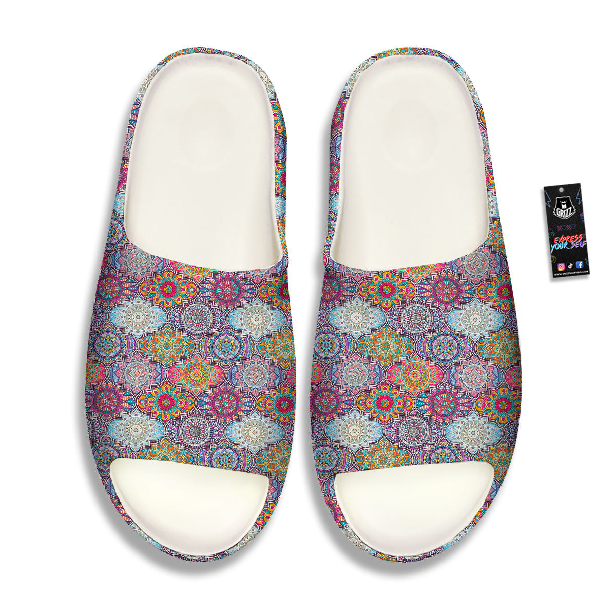 Mandala Bohemian Indian Print Pattern Sandals-grizzshop