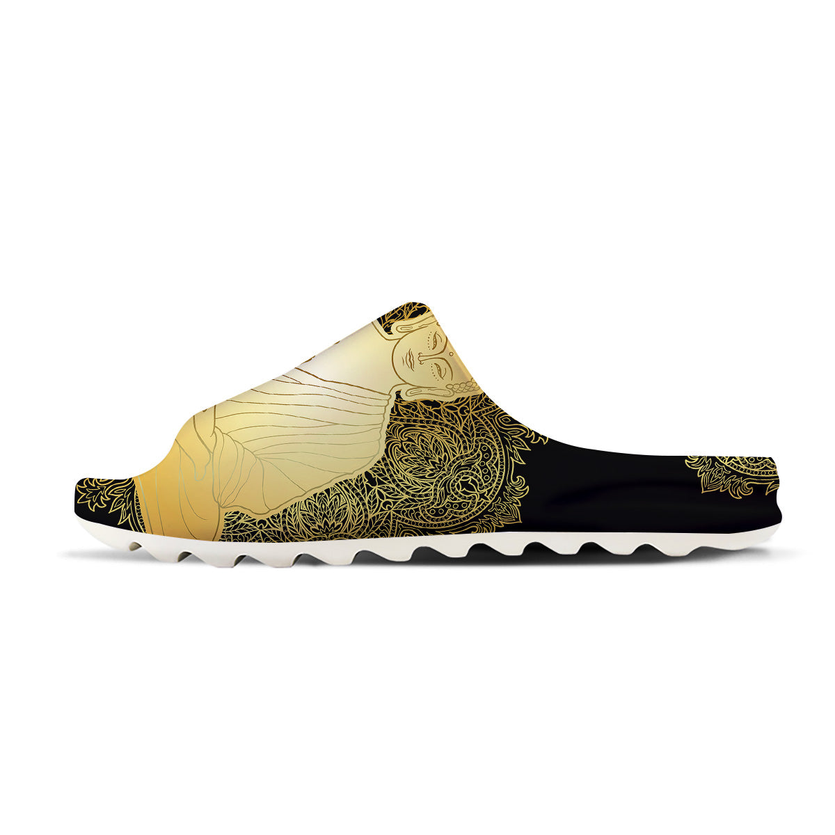 Mandala Buddha Statue Print Sandals-grizzshop