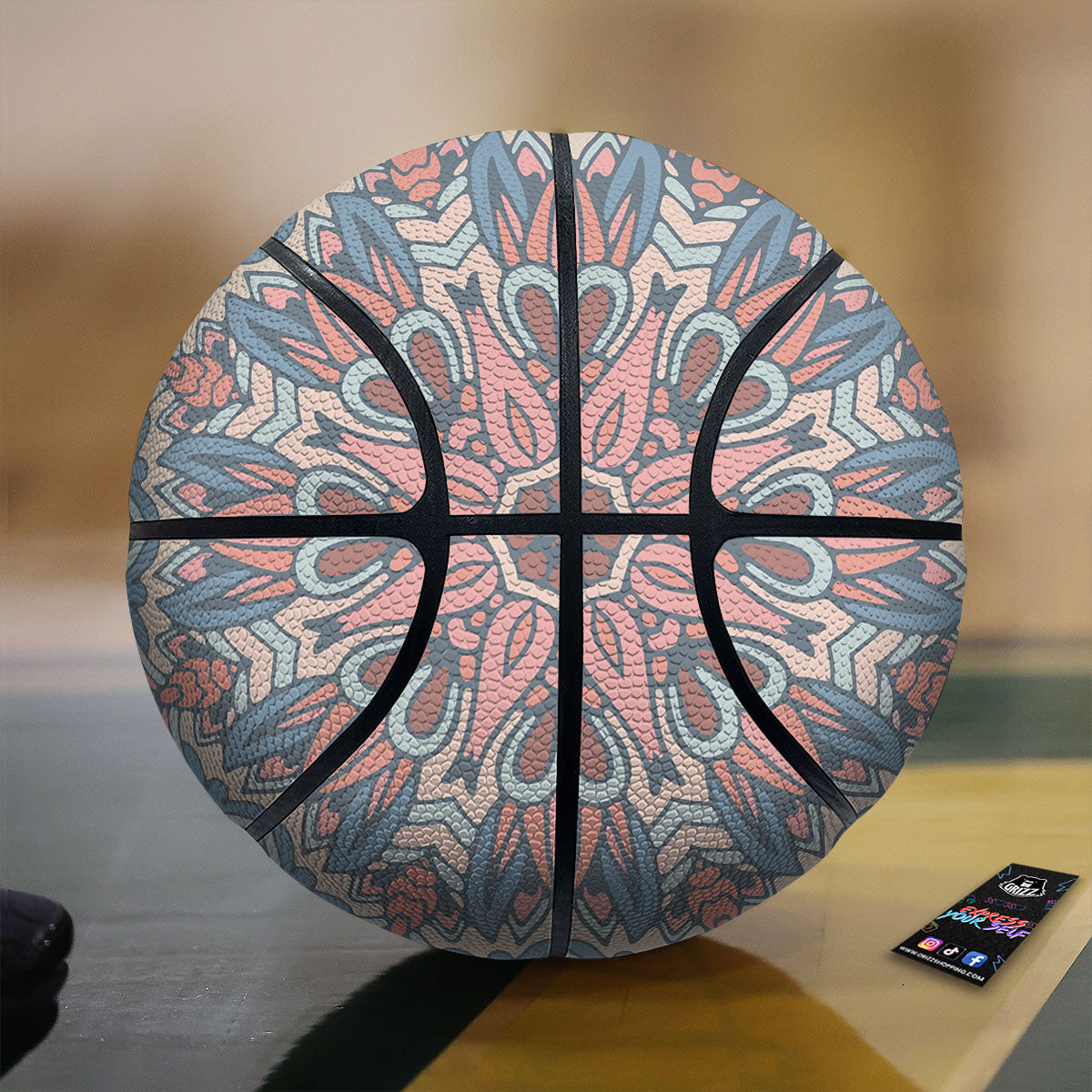 Mandala Ethnic Pastel Print Basketball