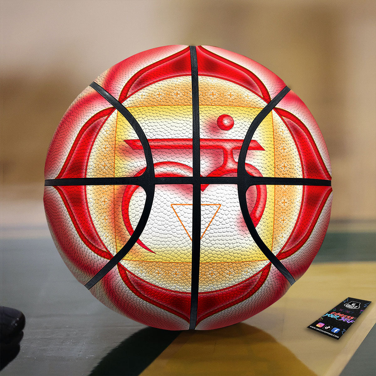 Mandala Muladhara Chakra Print Basketball