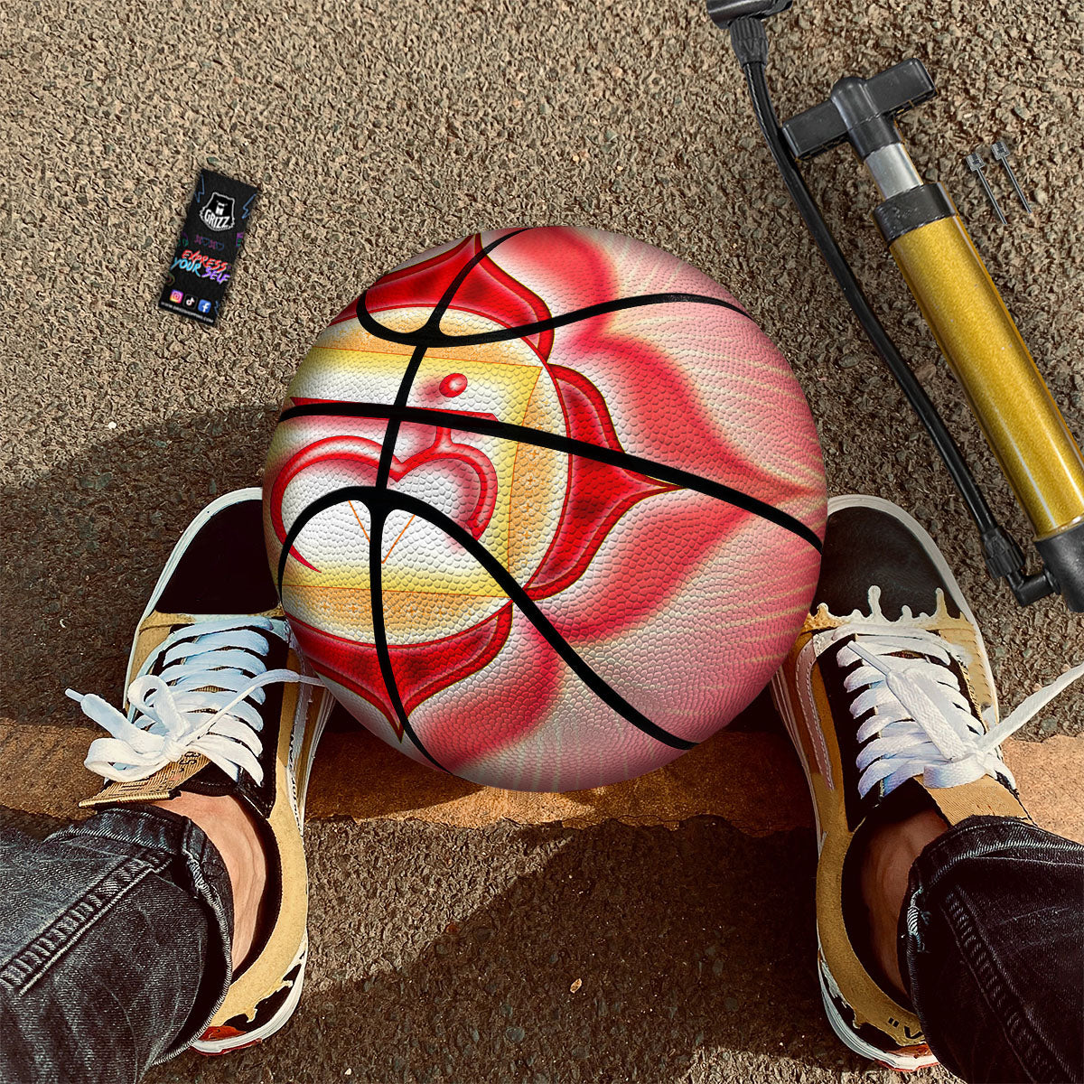 Mandala Muladhara Chakra Print Basketball
