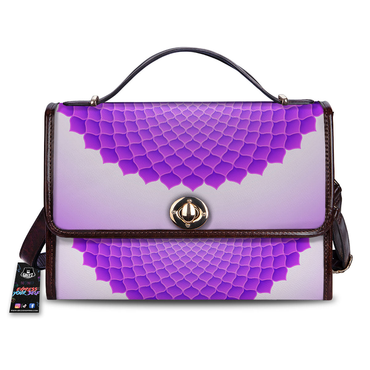 Mandala Sahasrara Chakra Print Women's Satchel Bag