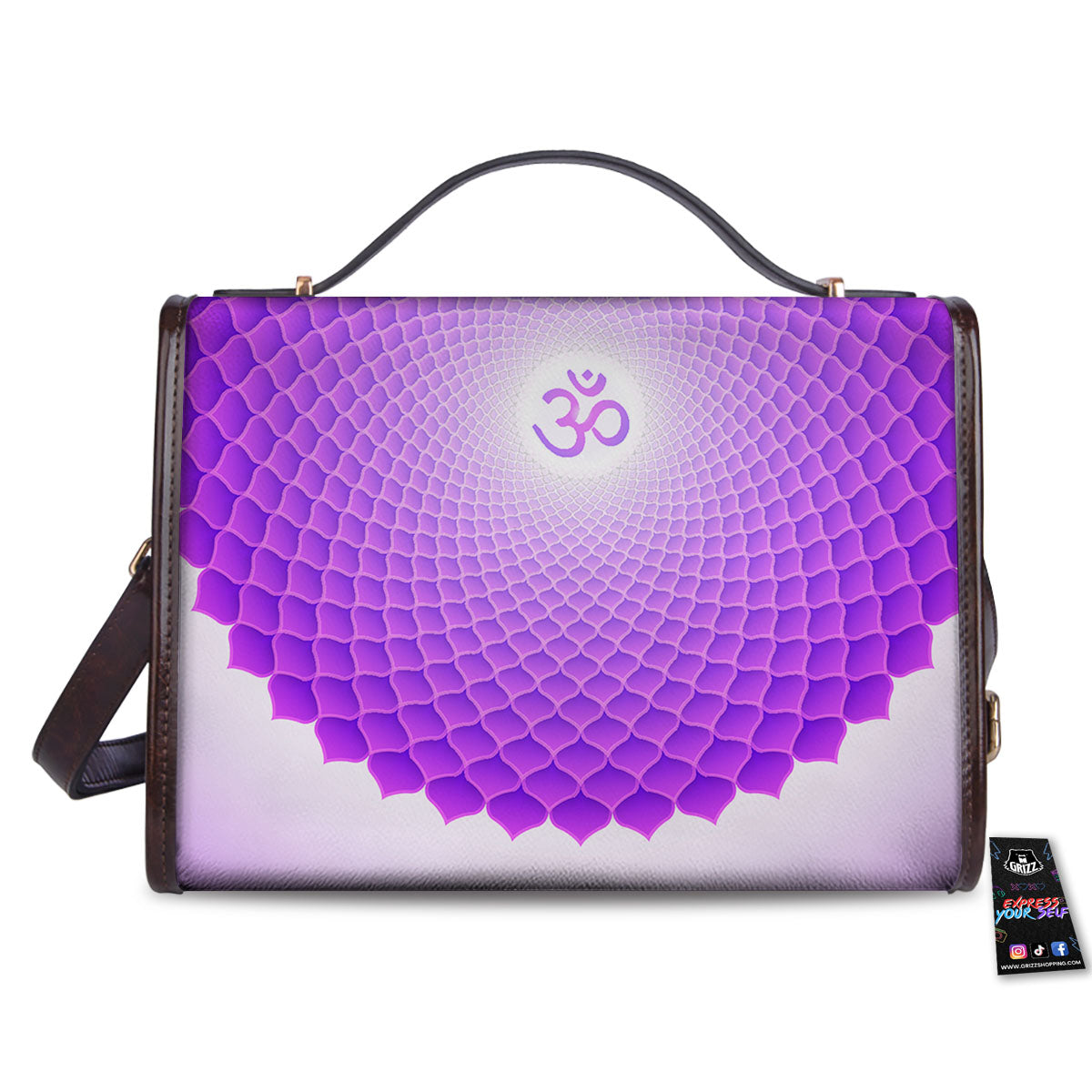 Mandala Sahasrara Chakra Print Women's Satchel Bag