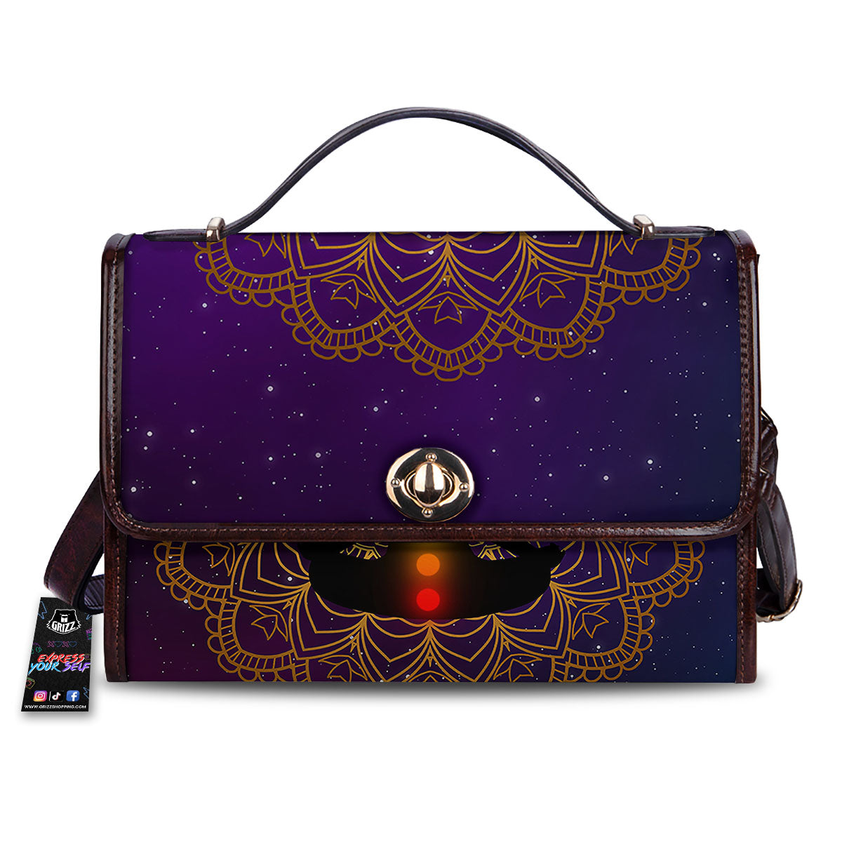 Mandala Seven Chakras Print Women's Satchel Bag