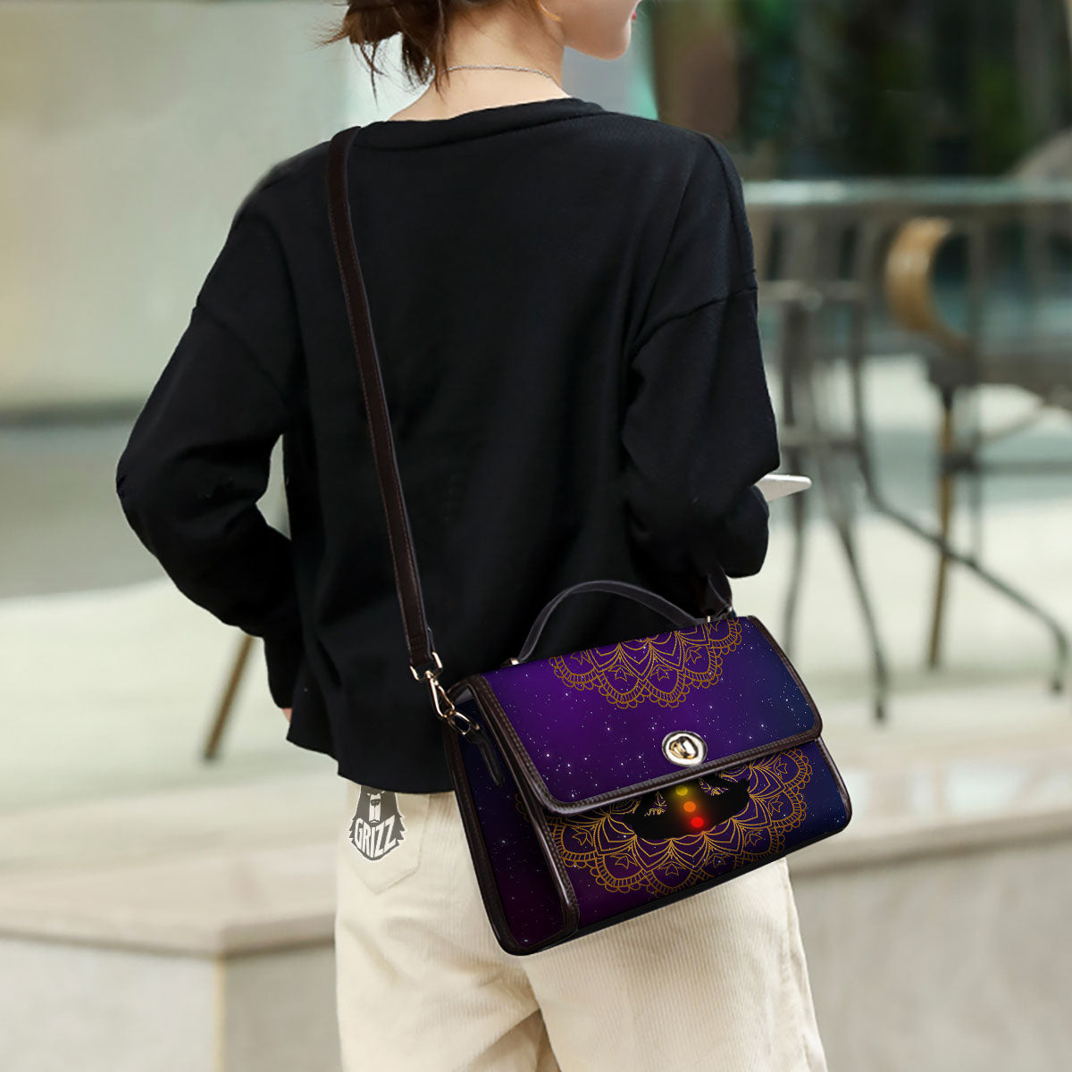 Mandala Seven Chakras Print Women's Satchel Bag