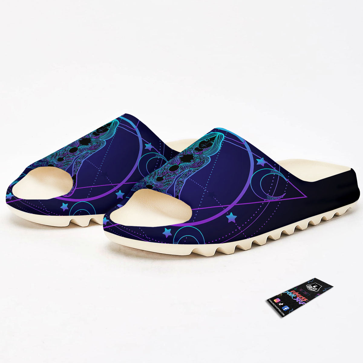 Mandala Spiritual Girl Print Sandals-grizzshop