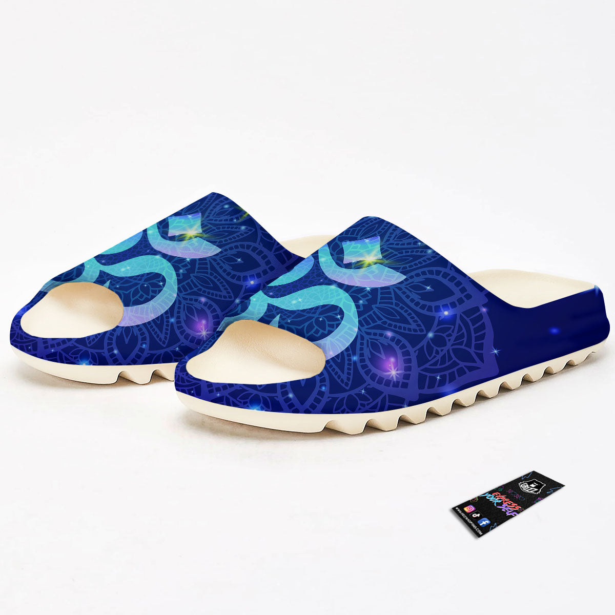 Mandala Spiritual Om Print Sandals-grizzshop