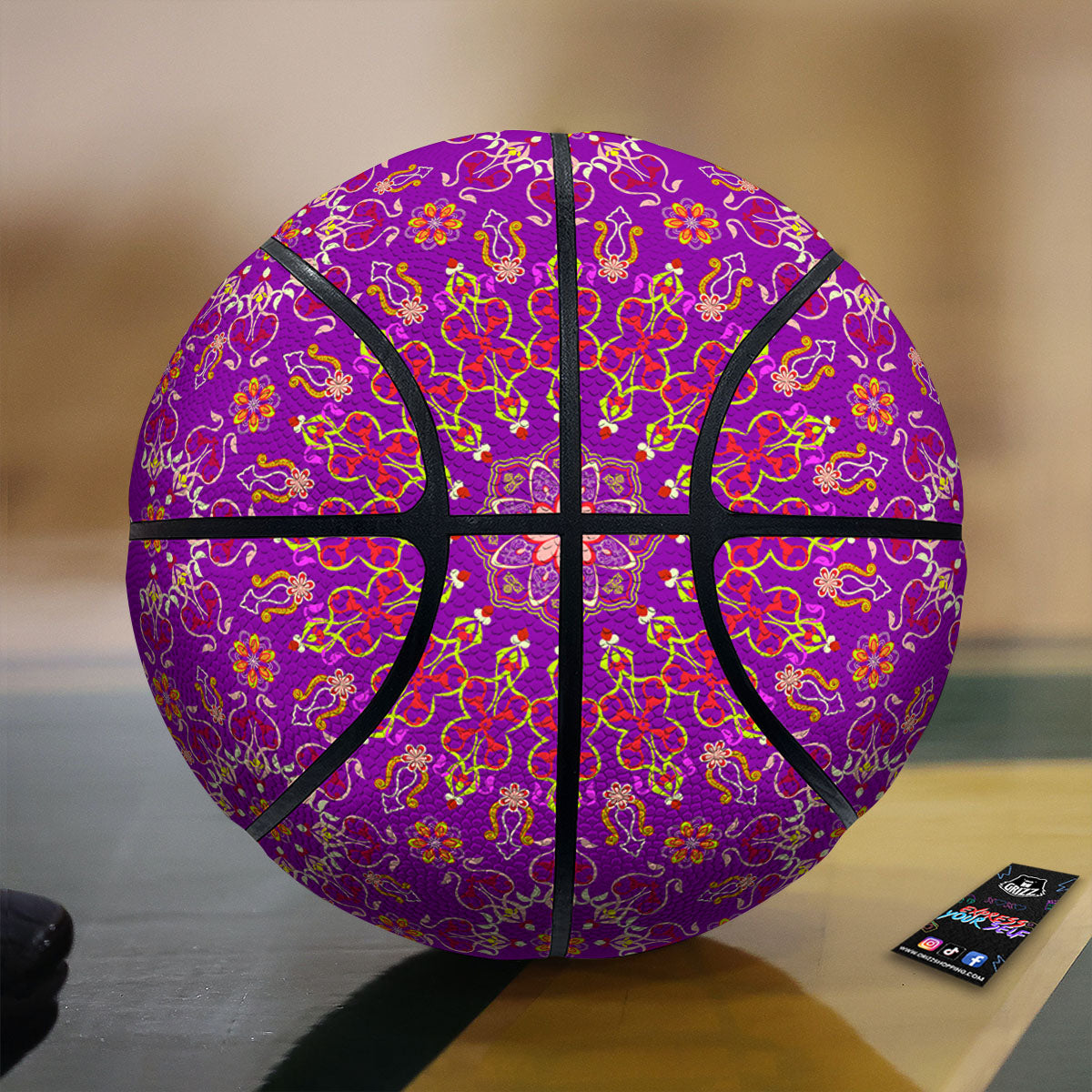 Melted Strawberry Ice Cream Print Basketball