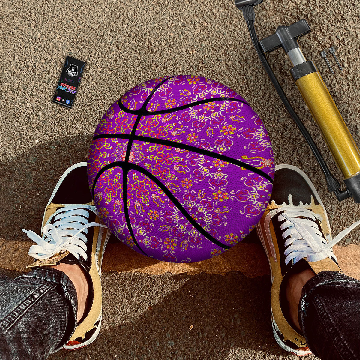 Melted Strawberry Ice Cream Print Basketball