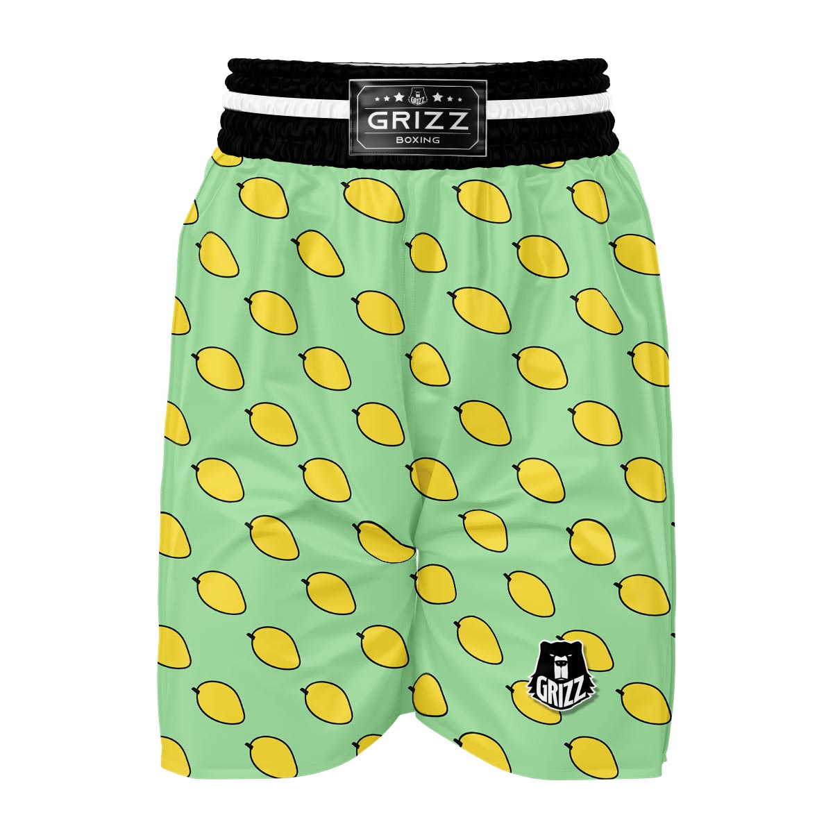Mango Cute Pattern Print Boxing Shorts-grizzshop