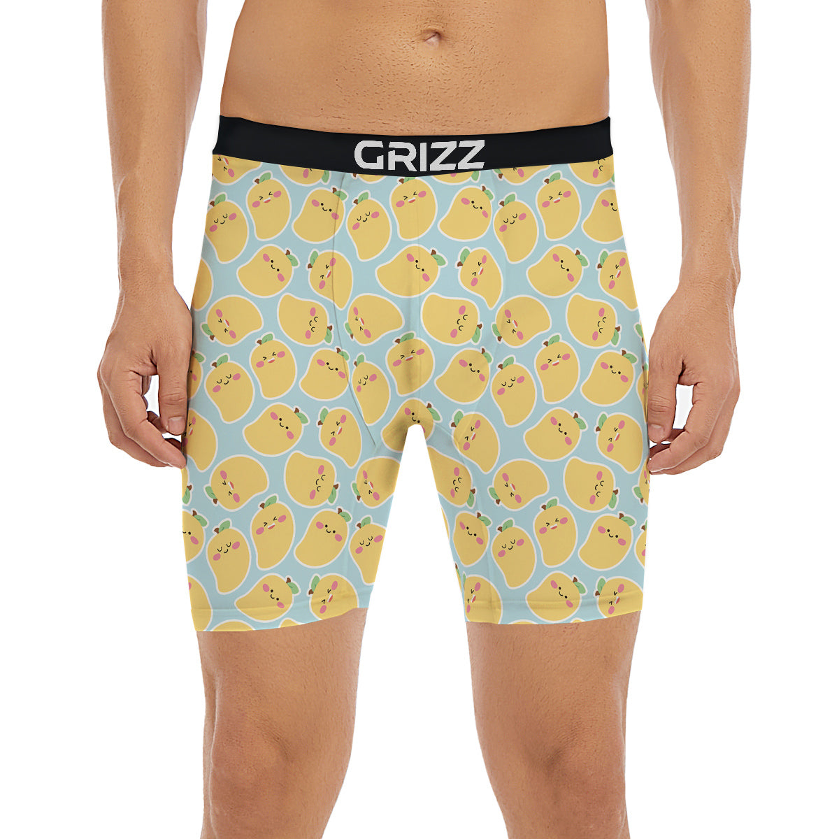 Mango Cute Print Pattern Boxer Briefs-grizzshop