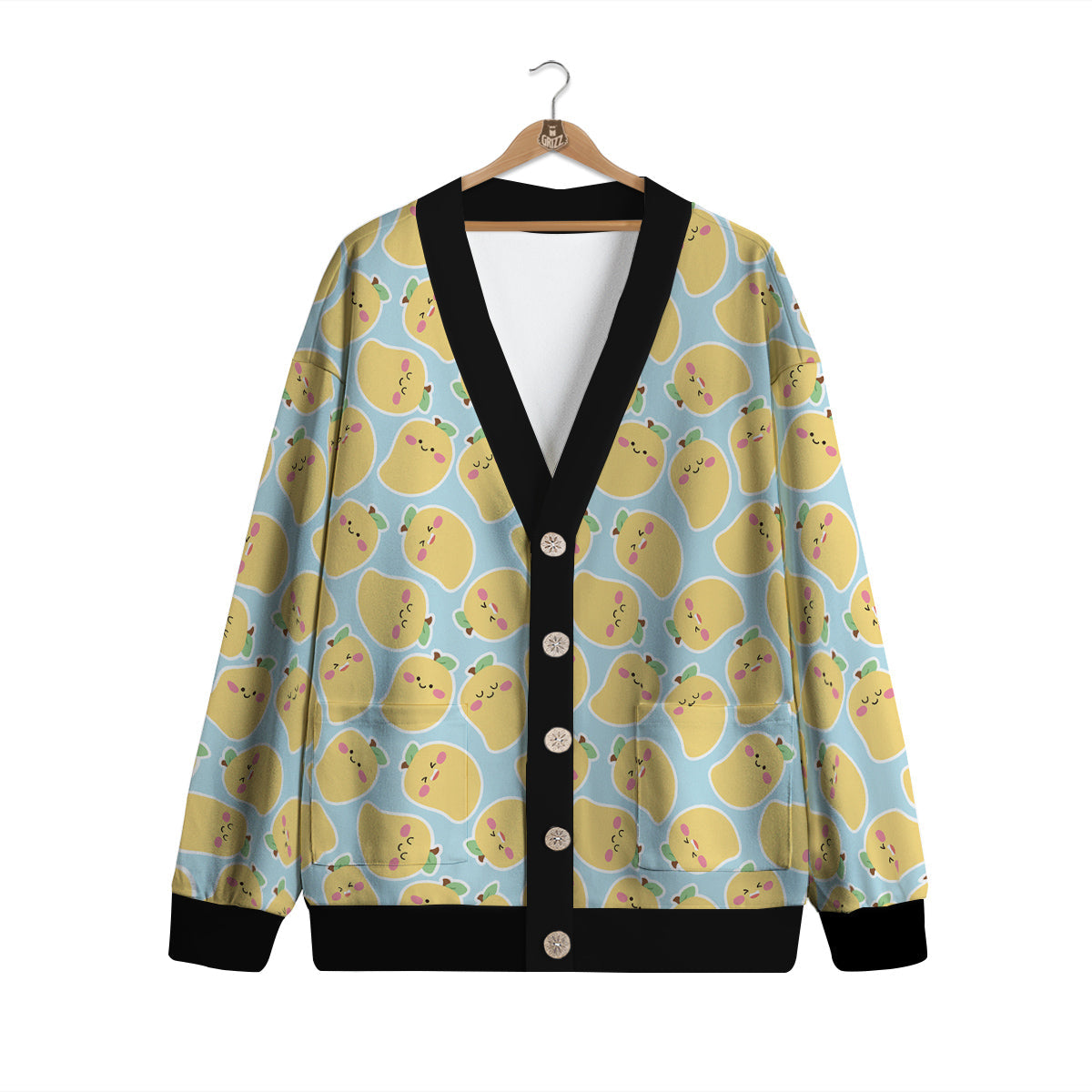Mango Cute Print Pattern Cardigan-grizzshop