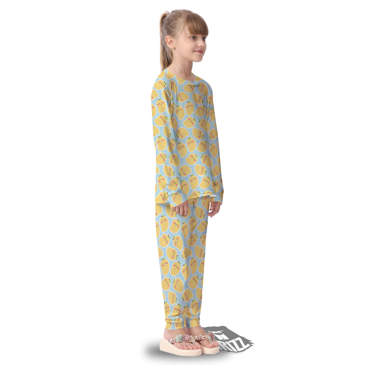 Mango Cute Print Pattern Kid's Pajamas-grizzshop