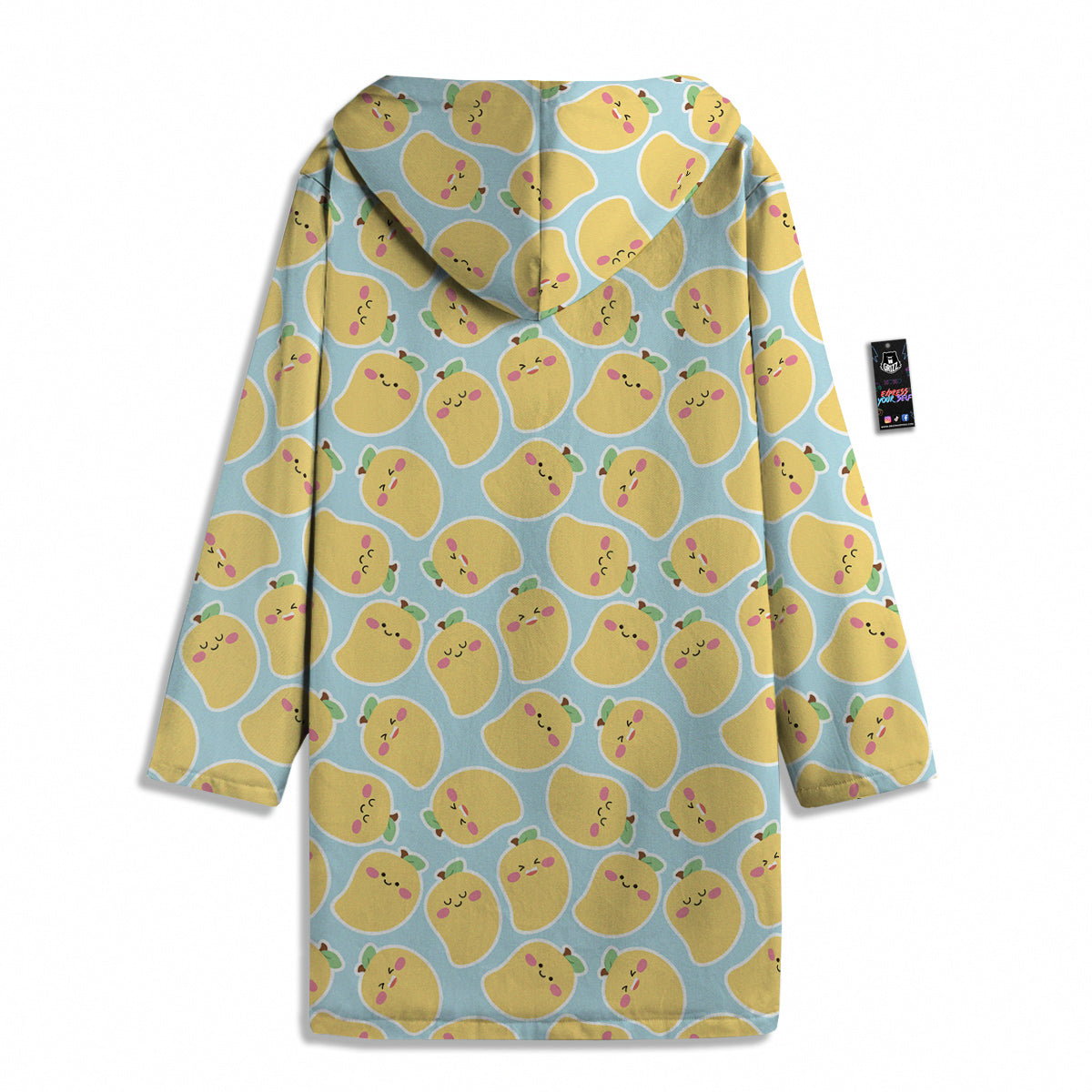 Mango Cute Print Pattern Men's Windbreaker Jacket-grizzshop