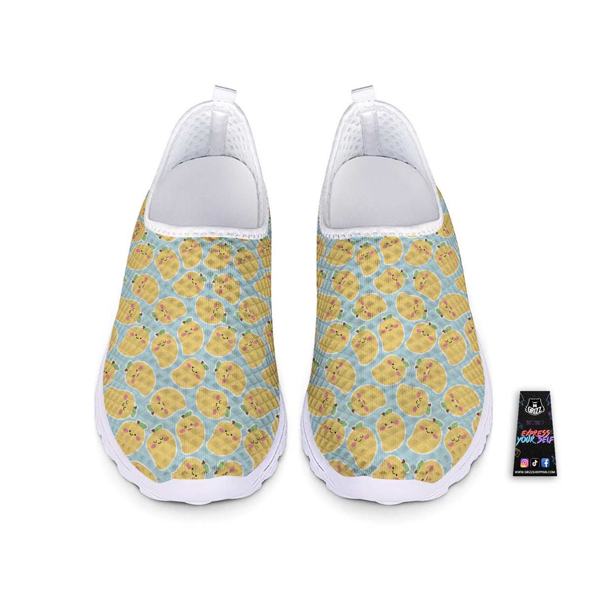Mango Cute Print Pattern Nurse Shoes-grizzshop