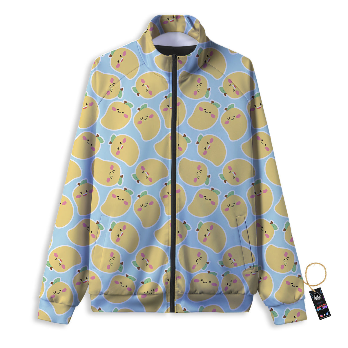 Mango Cute Print Pattern Track Jacket-grizzshop