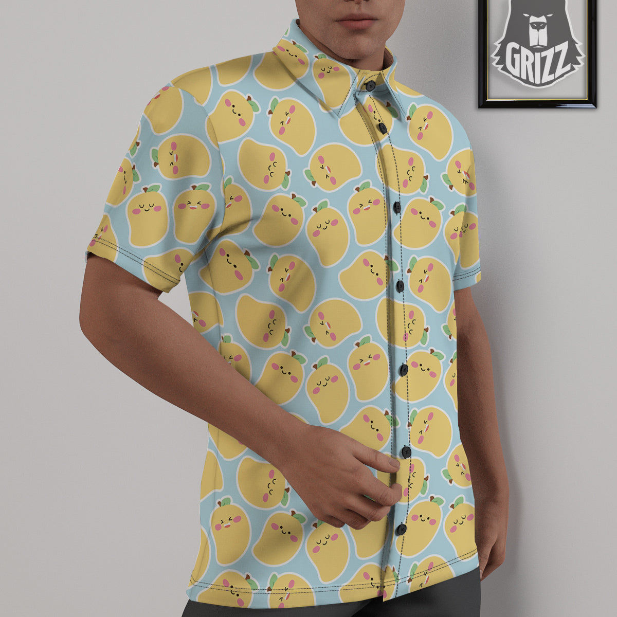 Mango Cute Print Pattern Untucked Shirts-grizzshop