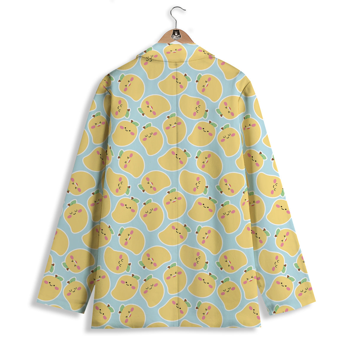 Mango Cute Print Pattern Women's Blazer-grizzshop