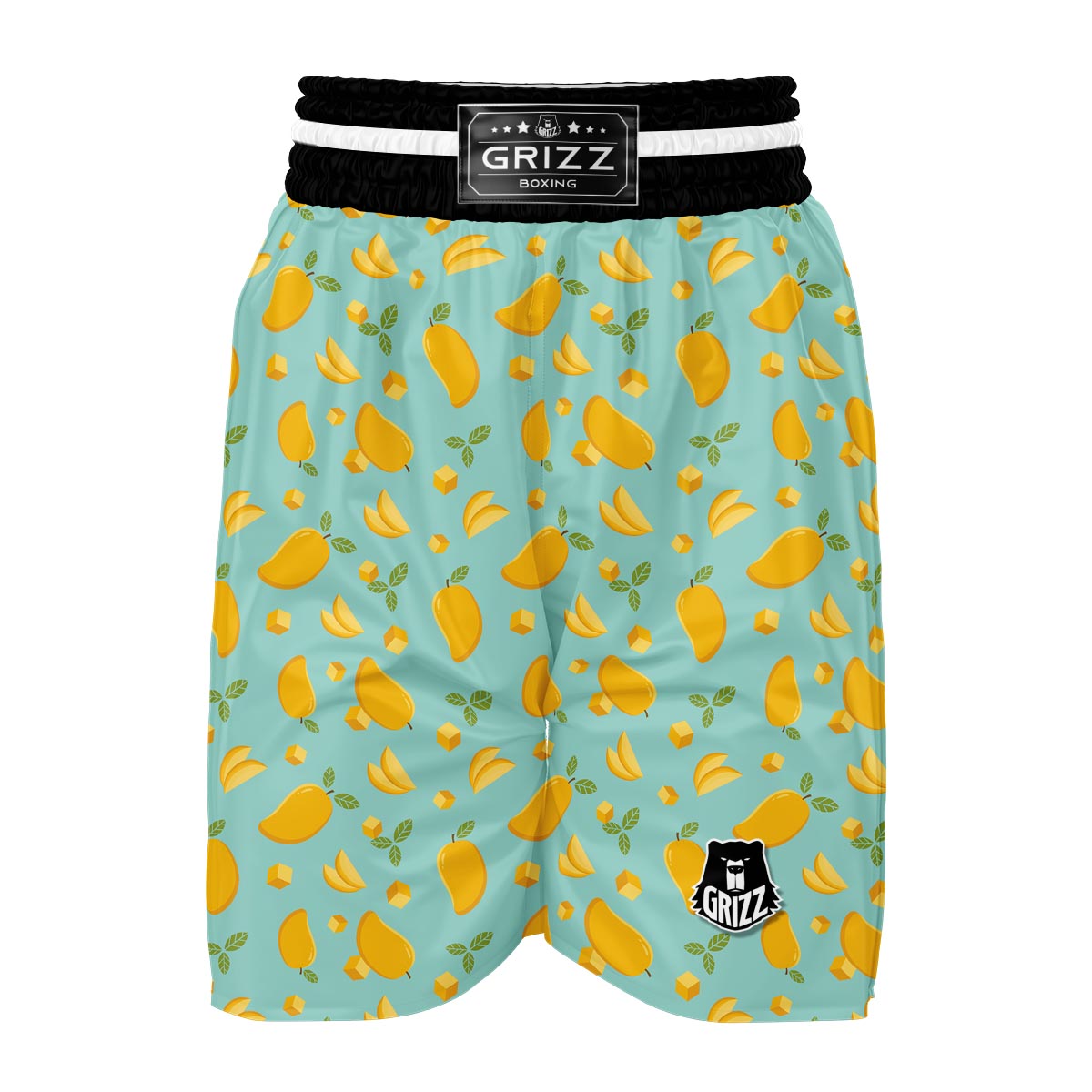 Mango Pastel Pattern Print Boxing Shorts-grizzshop