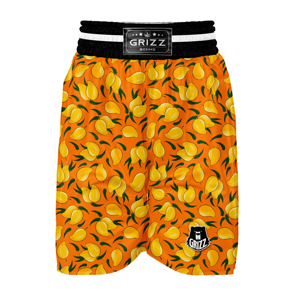 Mango Pattern Print Boxing Shorts-grizzshop