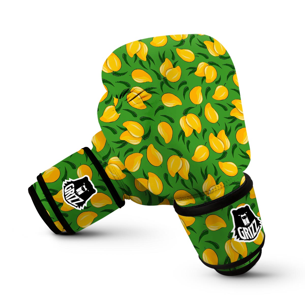 Mango Print Pattern Boxing Gloves-grizzshop