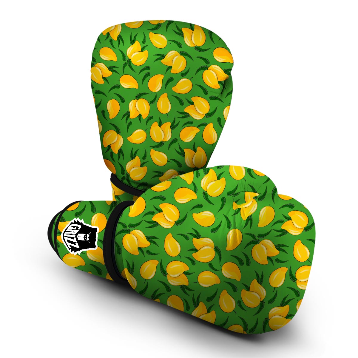 Mango Print Pattern Boxing Gloves-grizzshop