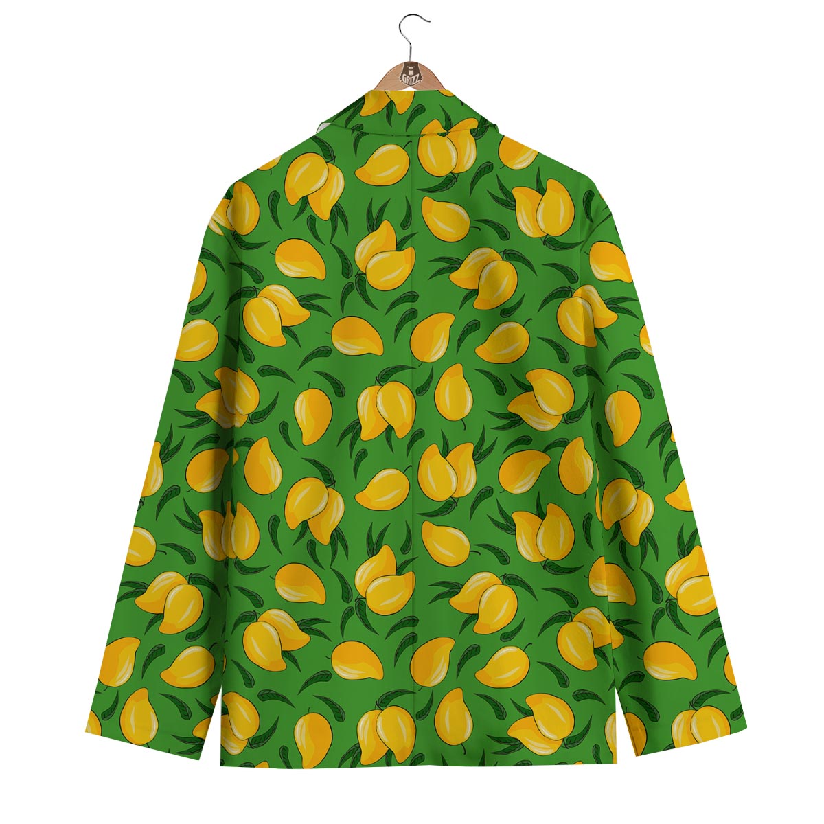 Mango Print Pattern Men's Blazer-grizzshop