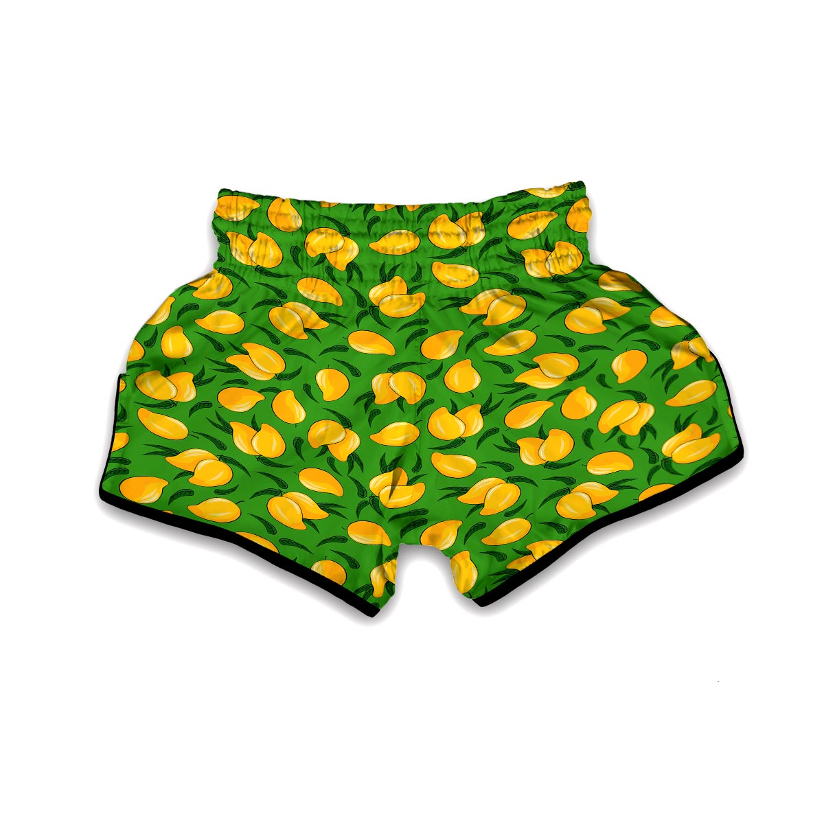 Mango Print Pattern Muay Thai Boxing Shorts-grizzshop