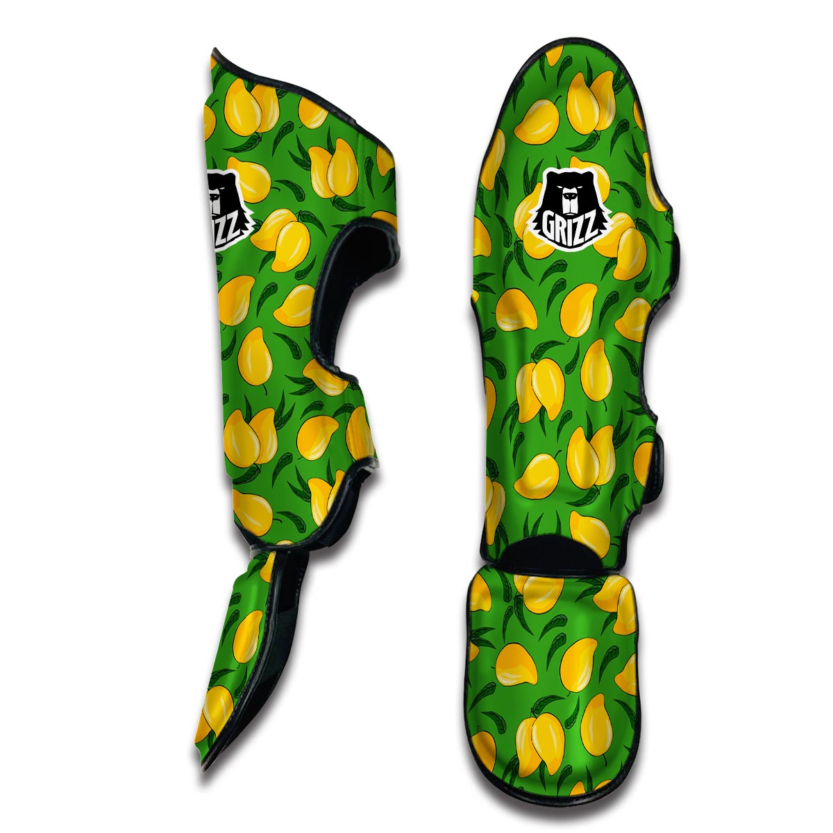 Mango Print Pattern Muay Thai Shin Guards-grizzshop