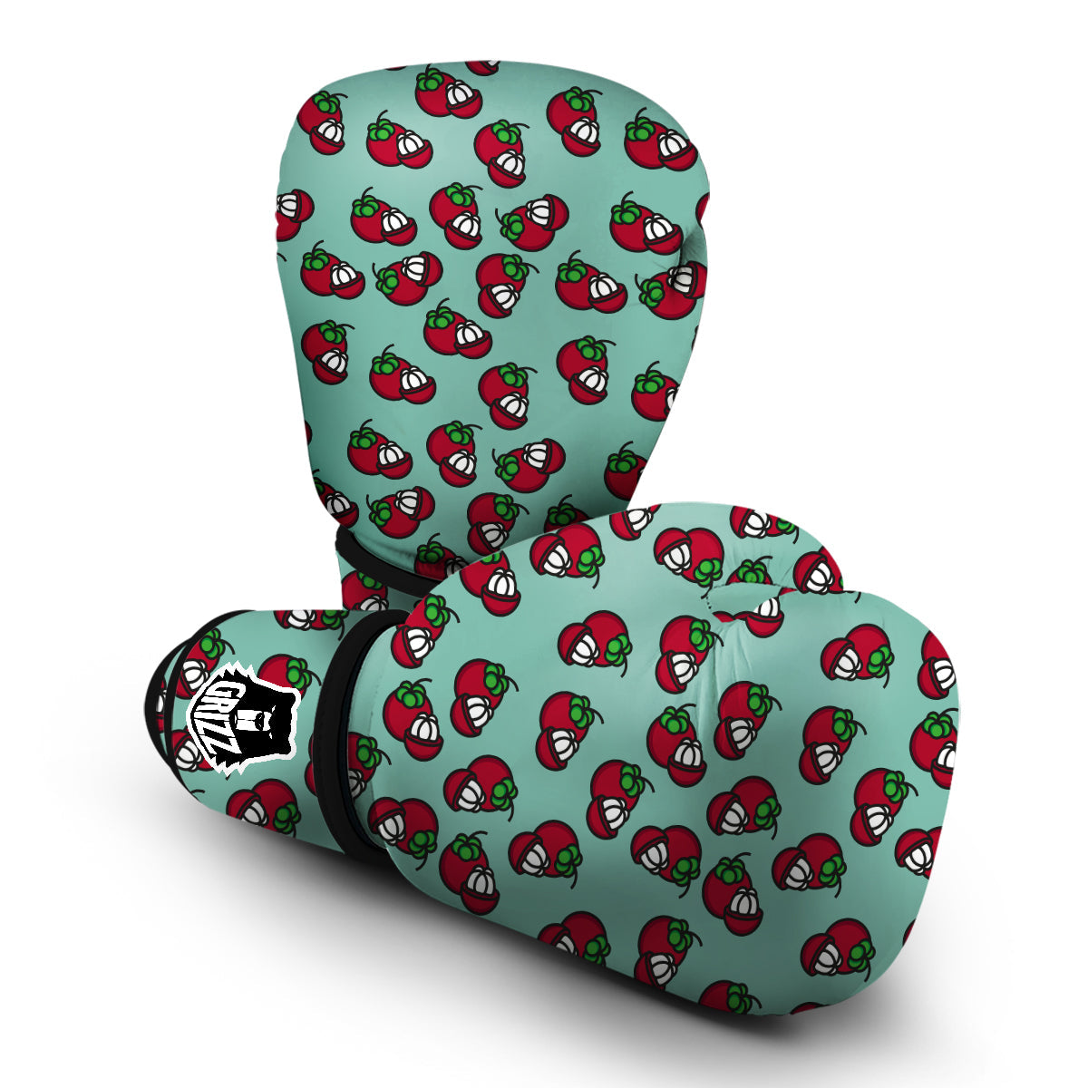 Mangosteen Print Pattern Boxing Gloves-grizzshop