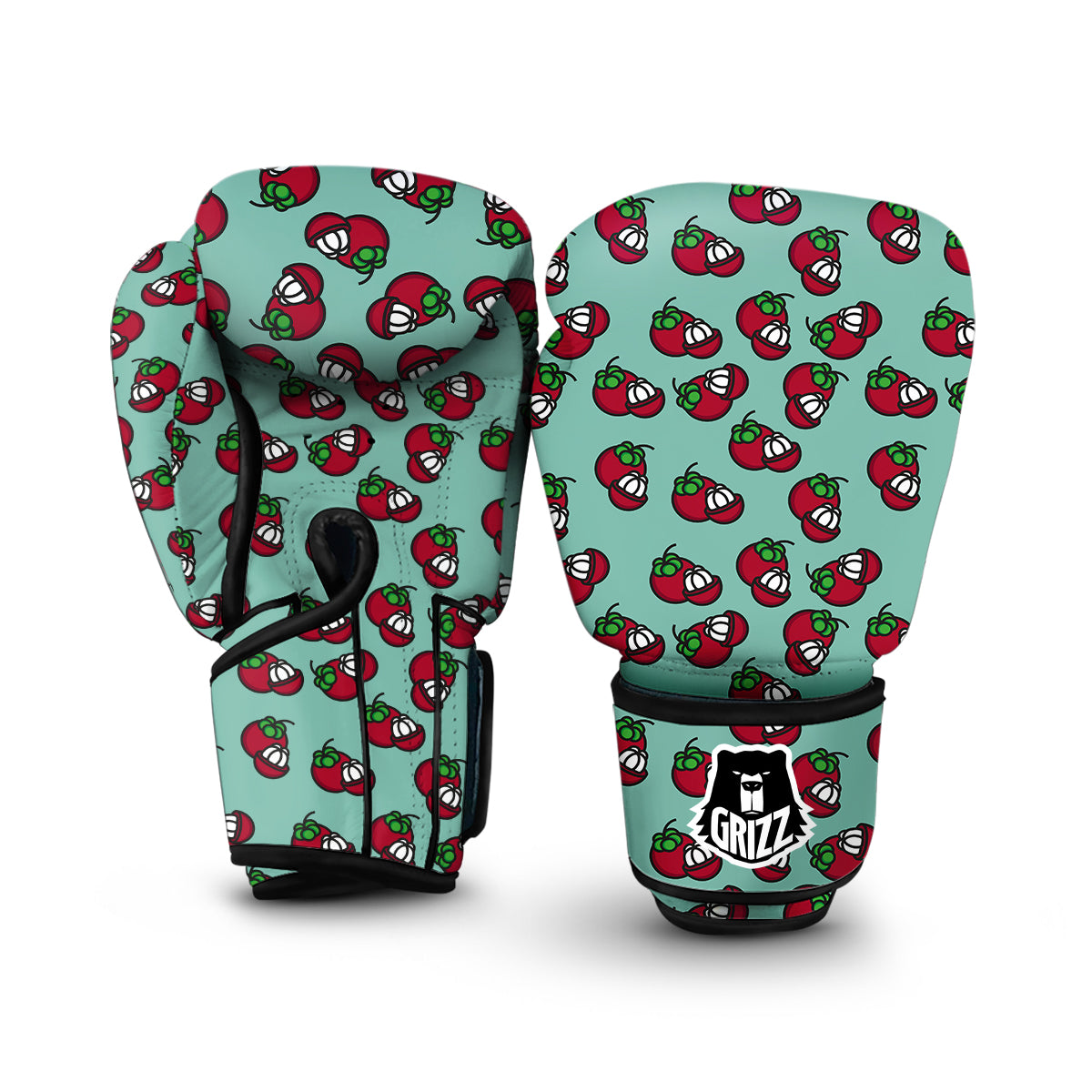 Mangosteen Print Pattern Boxing Gloves-grizzshop