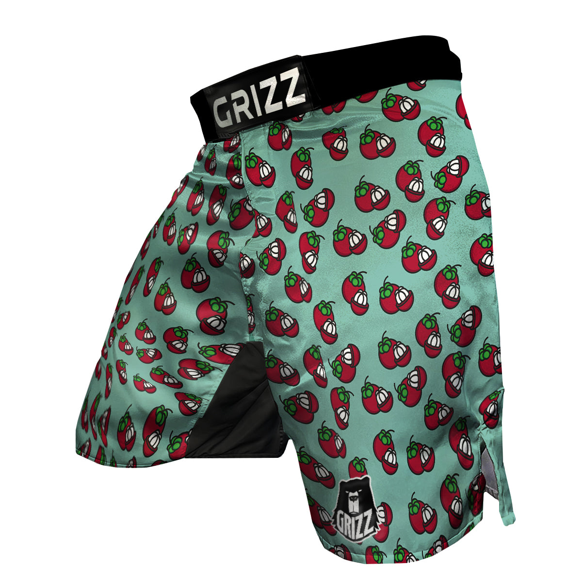 Mangosteen Print Pattern MMA Shorts-grizzshop